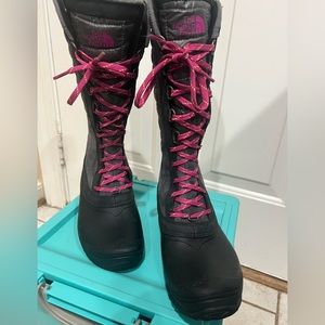 The North Face Thermoball Womens Mid Calf Snow Winter Boots Size 8M Black